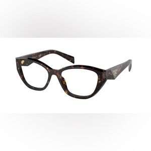 NEW Prada Brown Cat-Eye Designer Tortoise Women's Glasses